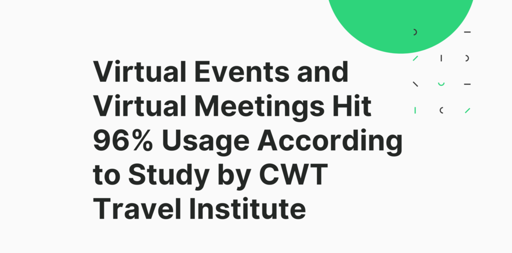 Virtual Events and Virtual Meetings Hit 96% Usage According to Study by CWT Travel Institute