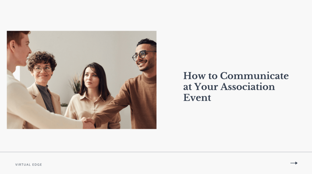 How to Communicate at Your Association Event